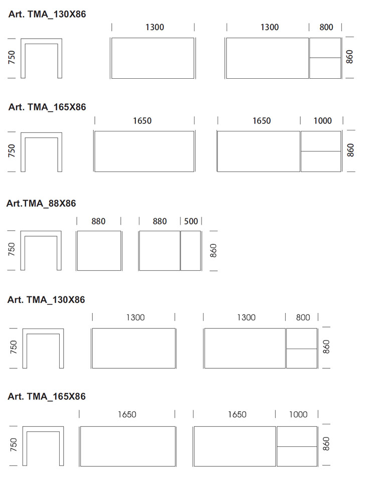 Mesa extensible Matrix de Pedrali