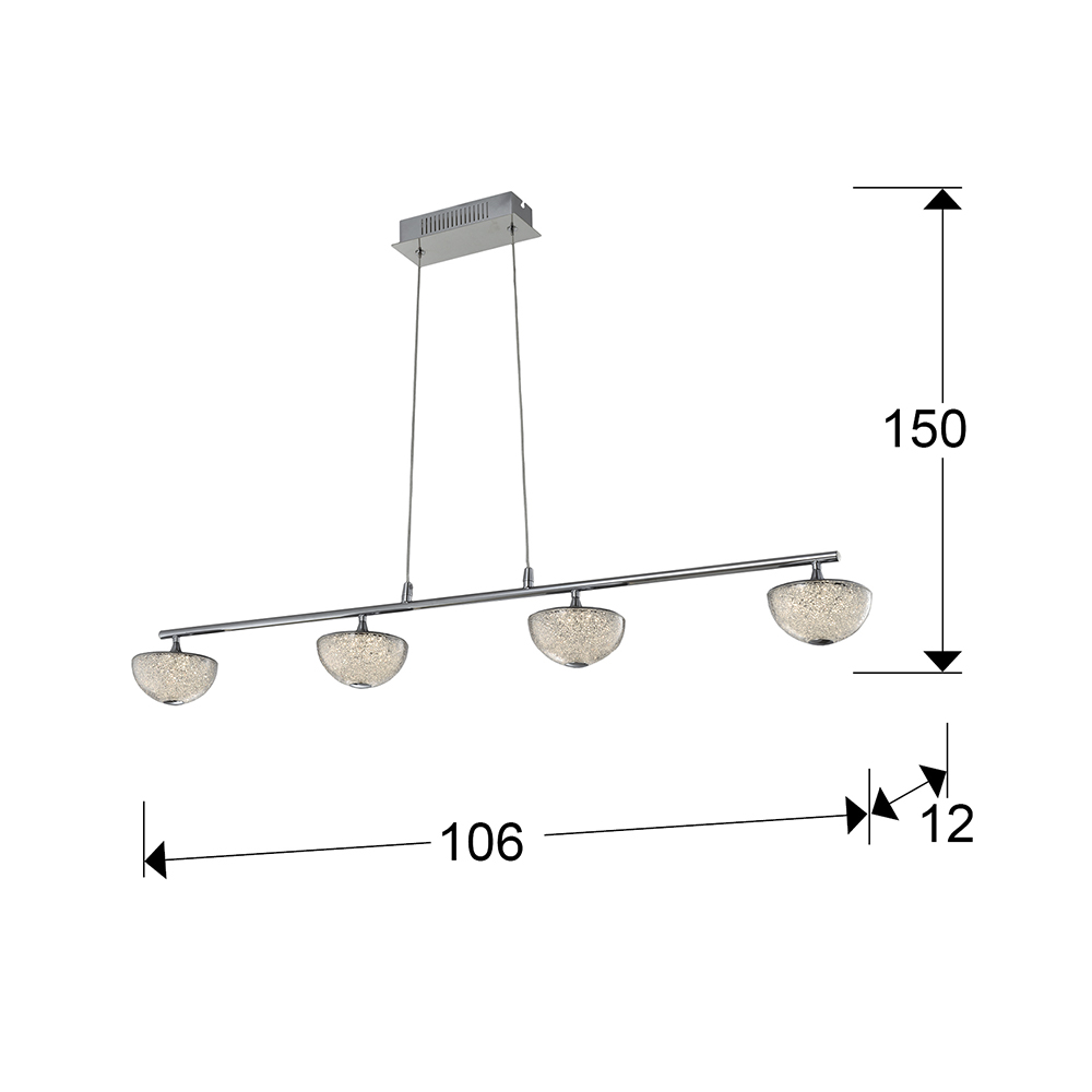 Medidas Lampara 4l Led Lua