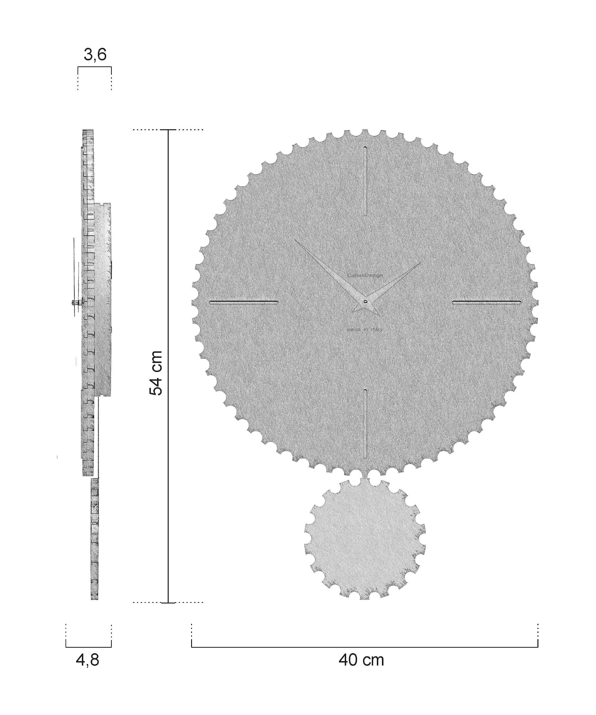 Medidas Reloj De Péndulo Riz Con Un Diseño Muy Moderno